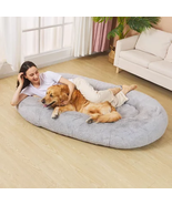 Fond + Found Large Cozy Plush Human Dog Bed, 68&quot; X 38&quot; X 10&quot; - $173.80