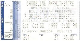 Bridge School Benefit Neil Young Concert Ticket Stub October 30 1999 - £19.46 GBP