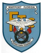 Vintage Enameled 6&quot; Metal Plaque Emblem FTC Mayport Florida Operational ... - $274.17 MXN