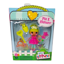 Mini Lalaloopsy Doll Pix E Flutters 3&quot; Figure w/ Bee &amp; Accessories 2021 - £10.11 GBP