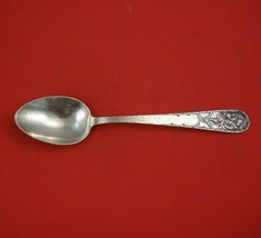 Marshall Field and Co Sterling Silver Vegetable Serving Spoon w/Flowers 10 3/8&quot; - £228.41 GBP