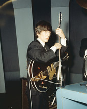 The Beatles George Harrison tuning guitar before performance 1965 16x20 ... - £55.81 GBP