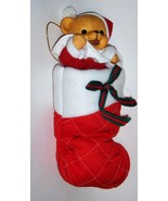 Wind Up Musical Moving Teddy Bear Santa C Coming To Town/... - £23.26 GBP