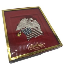 Gorham Christmas Eagle Ornament Enamel Stars Stripes Flag Yellow Ribbon ... - £14.69 GBP