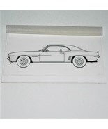 1963 CHEVROLET CAMARO AUTOMOTIVE ILLUSTRATOR ORIGINAL ARTWORK / LINE ART... - $24.37 CAD