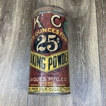 Vintage/Antique KC Baking Powder Metal Tin 25 Ounces Paper Label - $14.95