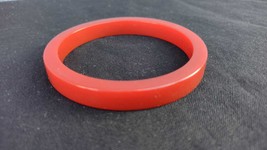 vintage red bakelite bangle bracelet, very cute - £34.11 GBP