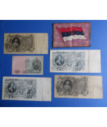 Czarist Russian Banknotes &amp; early Tobacco Felt - $170.00