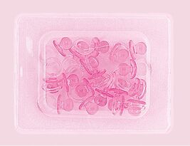 Baby Shower Pink Mini Crystal Pacifiers - $2.34