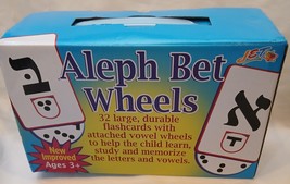 JET #717 Aleph Bet Wheels. 32 Durable Flashcards with Vowels Pronunciati... - $20.56