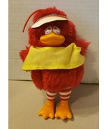 Vintage Russ Berrie Lester The Looney Bird 7” Red Plush Ornament - £15.68 GBP