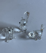 Swarovski Crystal  Lot Of 3 Beaver Baby 164639, Squirrel 11871 And Mouse... - $97.90