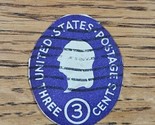 US Stamp George Washingtom Embossed Cut Out 3c Used Violet - $1.89