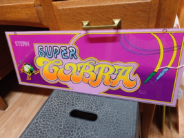 Rare Original Super Cobra Arcade Video Game Marquee Header Stern - £38.82 GBP