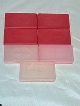 Lot of 7 Official Nintendo DS 2-in-1 Game Cartridge Cases Red &amp; Pink - £11.86 GBP