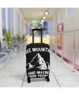 Original Design Luggage Cover - &quot;I Like Mountains and Maybe Three People... - £22.67 GBP+