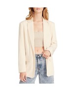 Steve Madden Women&#39;s Kaira Longline Blazer Beige M B4HP $99 - $48.95