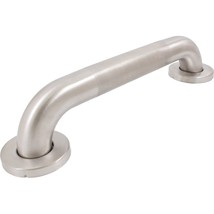 Knurled Grab Bar, 16&#39;&#39;, 1-1/2&quot; Dia, 1-1/2&quot; Wall Clearance, Satin Stainless Steel - £25.95 GBP