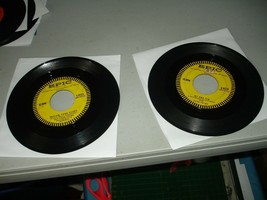 Lot of 2 The Four Coins 45rpm Records: Follow Your Heart &amp; My One Sin - Good+ - £3.15 GBP
