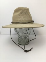 Sun Hat Henschel Packable Mesh Hike Paddle Leather Strap USA Medium Exce... - €25,83 EUR