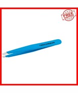 Stainless Steel Slant Tweezer - Blue Jewel Model for Precise Brow Shaping - $591.50 MXN