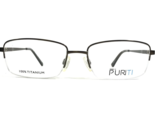 Puriti Gafas Monturas PR 5602 GREEN KHAKI Rectangular Borde Medio 54-18-145 - £33.44 GBP