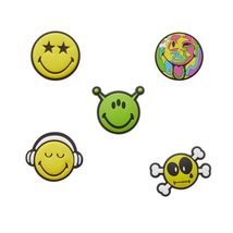 Crocs unisex adult Jibbitz Icon Pack | Jibbitz for Crocs Shoe Charms, Smiley, Sm - £11.34 GBP