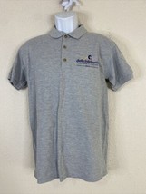 Gildan Ultra Men Size S Gray Dell Childrens Medical Polo Shirt Short Sleeve - £5.30 GBP