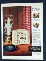 1948 Telechron Electric Alarm Clocks Vintage Magazine Print Ad - £5.53 GBP