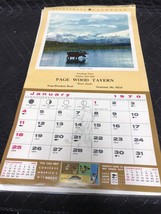 1970 Calendar Advertising Wood Tavern Overland MO 17”x9.25” - £15.63 GBP