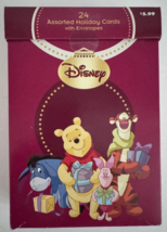 Vintage Christmas Cards Disney Pooh Tiger Piglet Eeyore Holiday24 Cards ... - $254.74 MXN