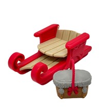 Fisher Price Loving Family Dollhouse Sled &amp; Basket Set - £11.51 GBP