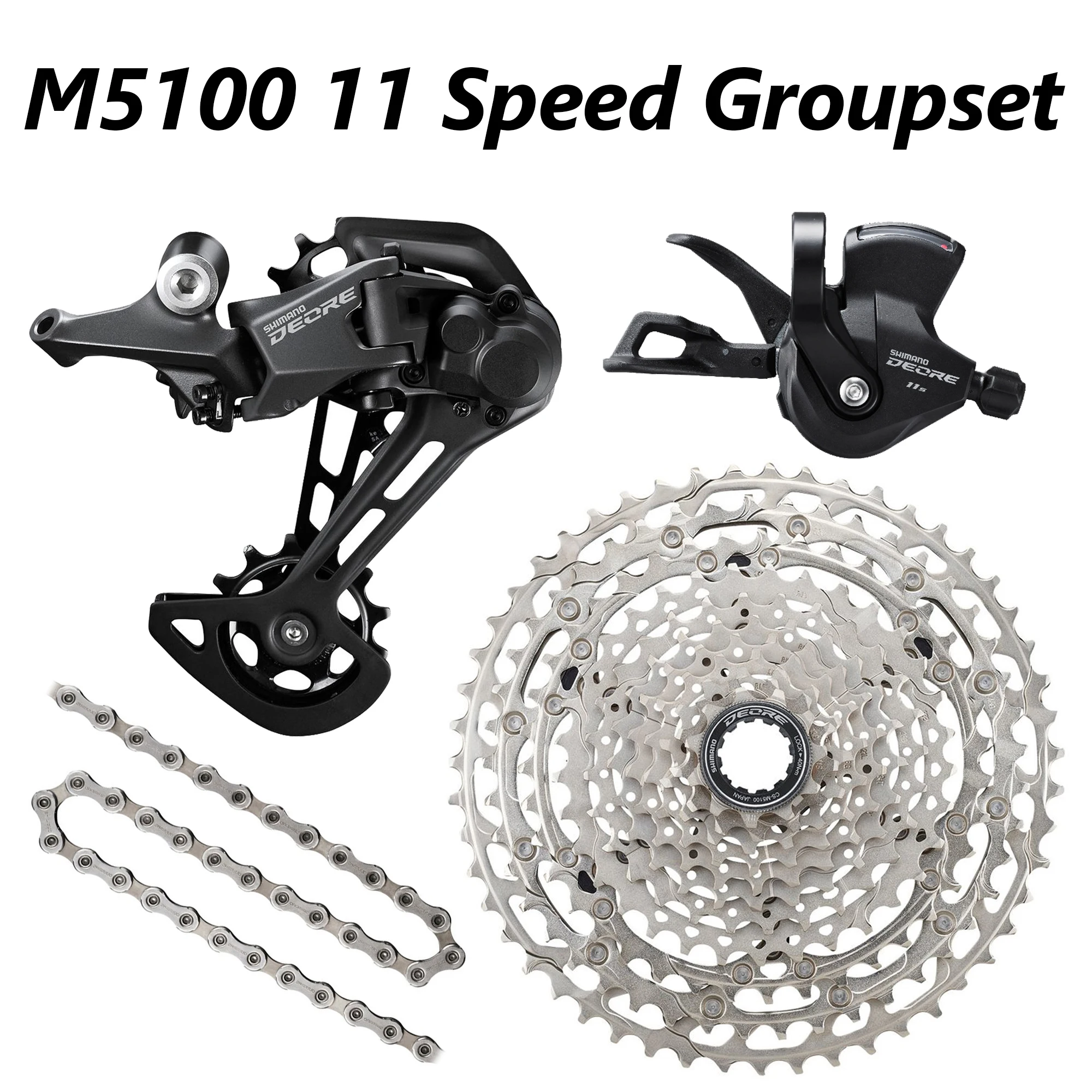 Shimano original deore m5100 11 speed groupset 11 51t 4 kit sl rd cs m5100 hg601 thumb200