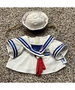 Duffy the Disney Bear Plush Sailor Top Shirt And Hat Set Mariner Patriotic - $19.70 CAD
