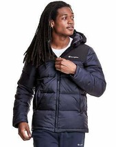 Champion Mens Contrast Lightweight Padded Hooded Jacket, Limited Edition Navy L - £133.22 GBP