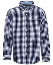 Tommy Hilfiger Boys&#39; Long Sleeve Woven Button-Down Shirt Size 4 - $20.56