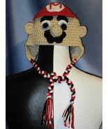 Mario Hat with Braided Tie Strings Multicolored (Toddler). - £15.72 GBP