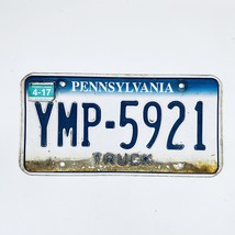 2017 United States Pennsylvania Base Truck License Plate YMP-5921 - $18.80