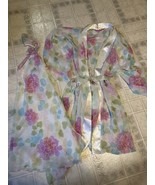 California Dynasty M Lingerie Chemise Night Gown &amp; Kimono Robe Floral Pi... - £44.46 GBP