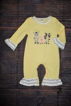 NEW Boutique Baby Girls Boys Farm Horse Pig Cow Long Sleeve Romper Jumpsuit - £10.86 GBP