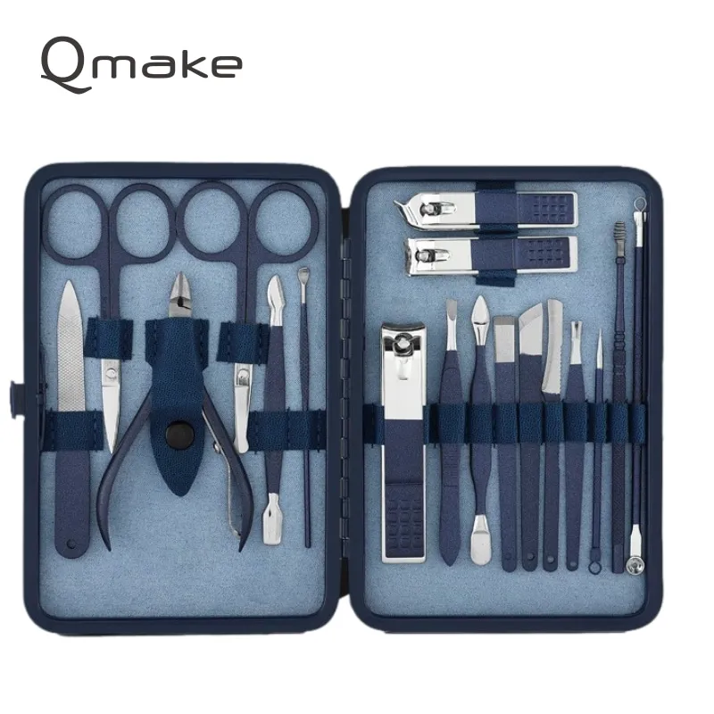 Blue Manicure Tools Set Pro Max Stainless Steel Professional Nail Clipper Kit of - £11.33 GBP+