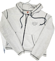 Harley Davidson Grey Coat ~Size M Unisex ~ Zipped ~ Casual ~ Made in USA - $39.60