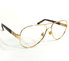Tory Burch Eyeglasses Frames TY 6010 462/13 Tortoise Gold Aviator 57-14-135 - £33.46 GBP