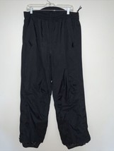 Helly Tech Hansen XL Snow Pants Men&#39;s Black Waterproof Full Leg Zip - £27.24 GBP