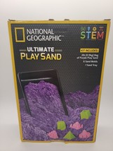 National Geographic Ultimate Play Sand 2LB Bag of Purple Play Sand, Molds &amp; Tray - £12.81 GBP