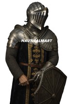 Handmade Medieval Knight Half Armor Suit: Dark Soul Larp Cosplay Hallowe... - $348.82 CAD