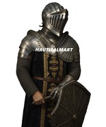 Handmade Medieval Knight Half Armor Suit: Dark Soul Larp Cosplay Hallowe... - $349.44 CAD