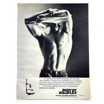 Body by Soloflex Vintage Print Ad 1983 Weight Lifting Shirtless Male Ath... - £13.33 GBP