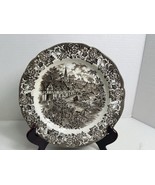 JG Meakin Royal Staffordshire Brown Stratford Stage Dinner Plate Ironsto... - $12.30