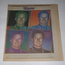 Steve Winwood Show Newspaper Supplement Vintage 1991 Cover Concert Previ... - $24.99